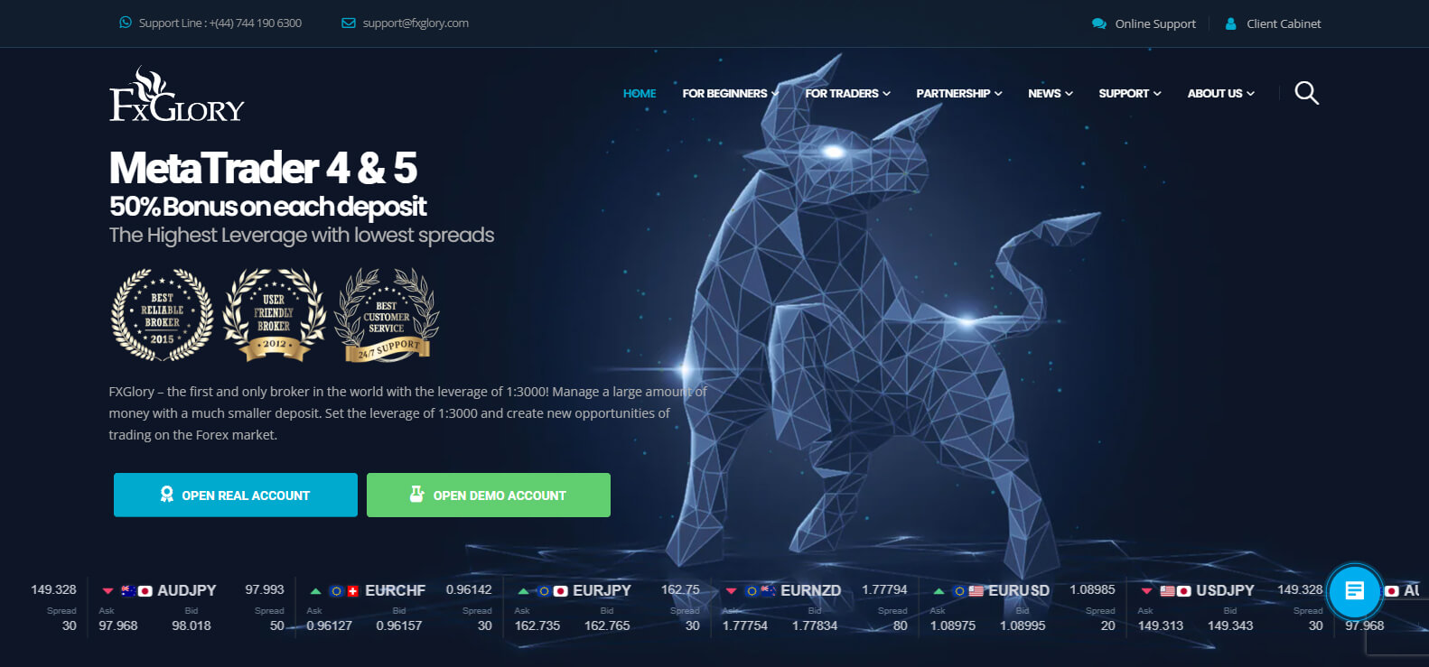 FxGlory website screenshot